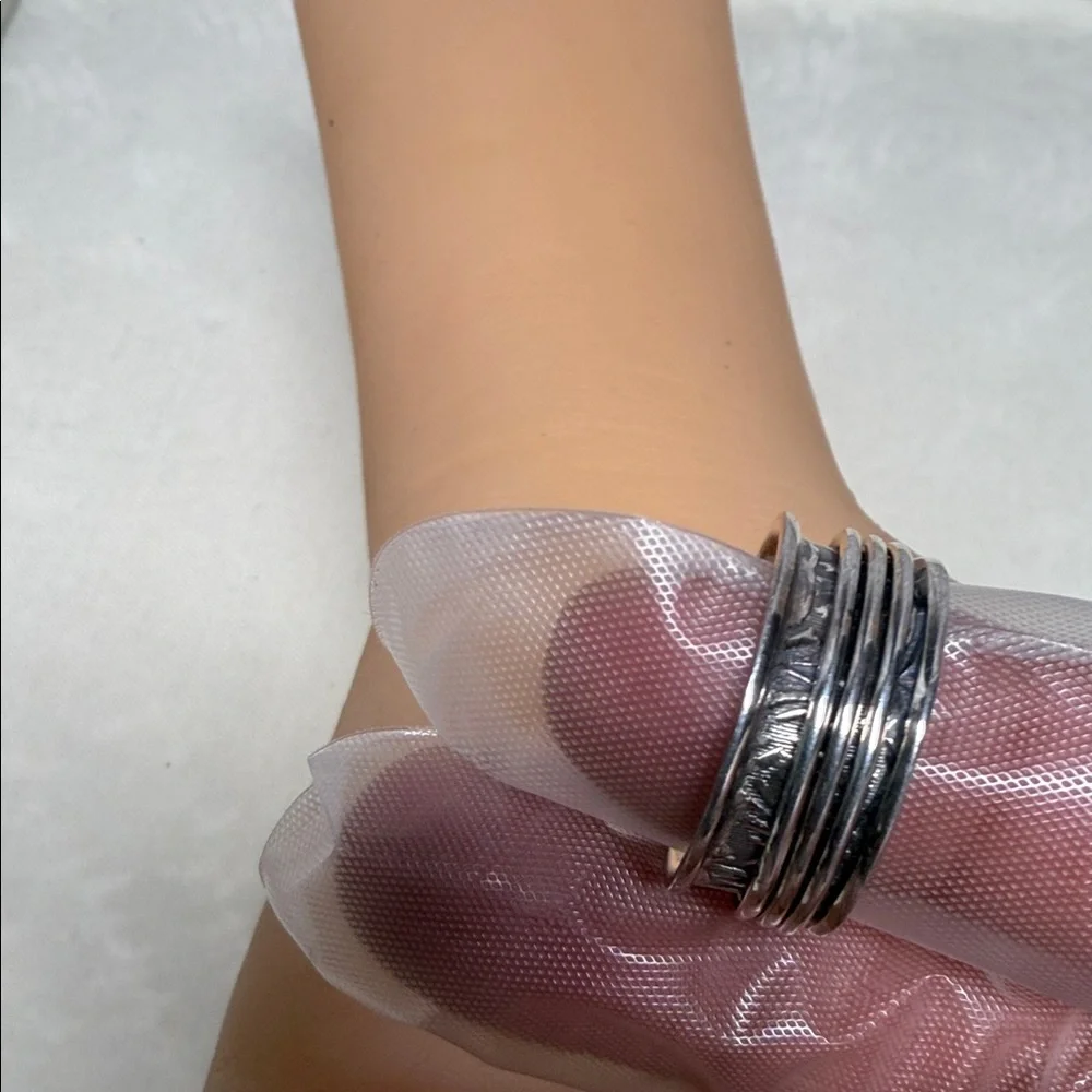 Sterling Silver D’joy Spinner Band Ring size 9 (Fidget Ring) UNISEX